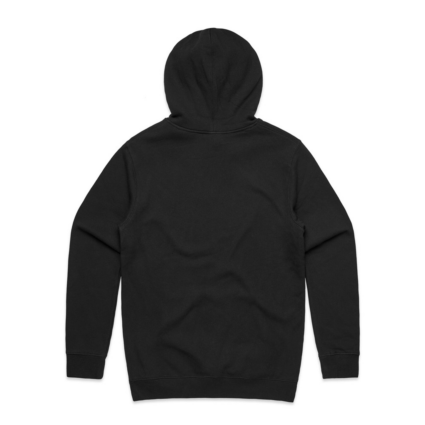 Black Illest Heritage Hoodie with a hood, long sleeves, and a relaxed fit, made from soft, comfortable fabric.