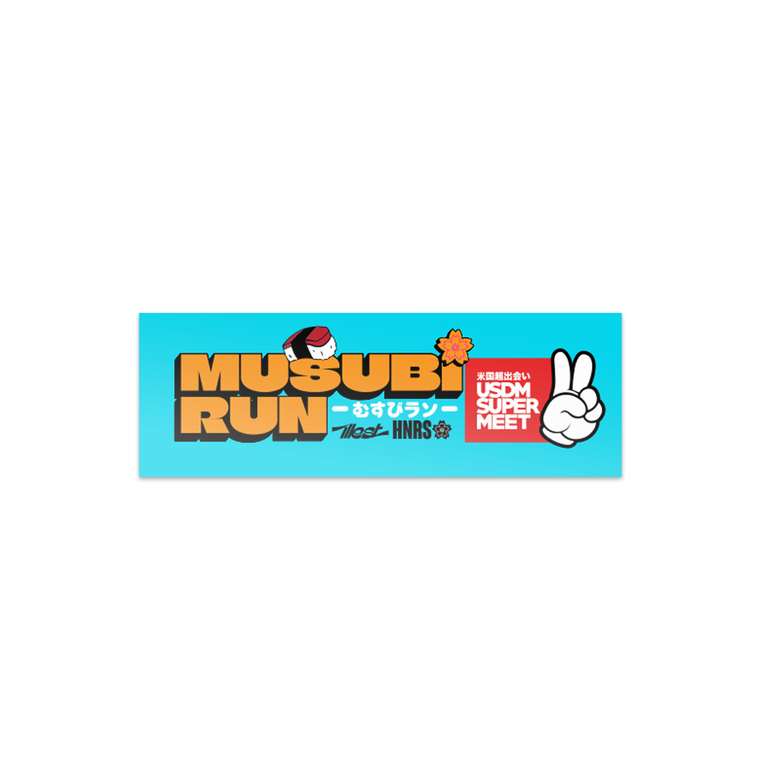 Musubi Run Sticker
