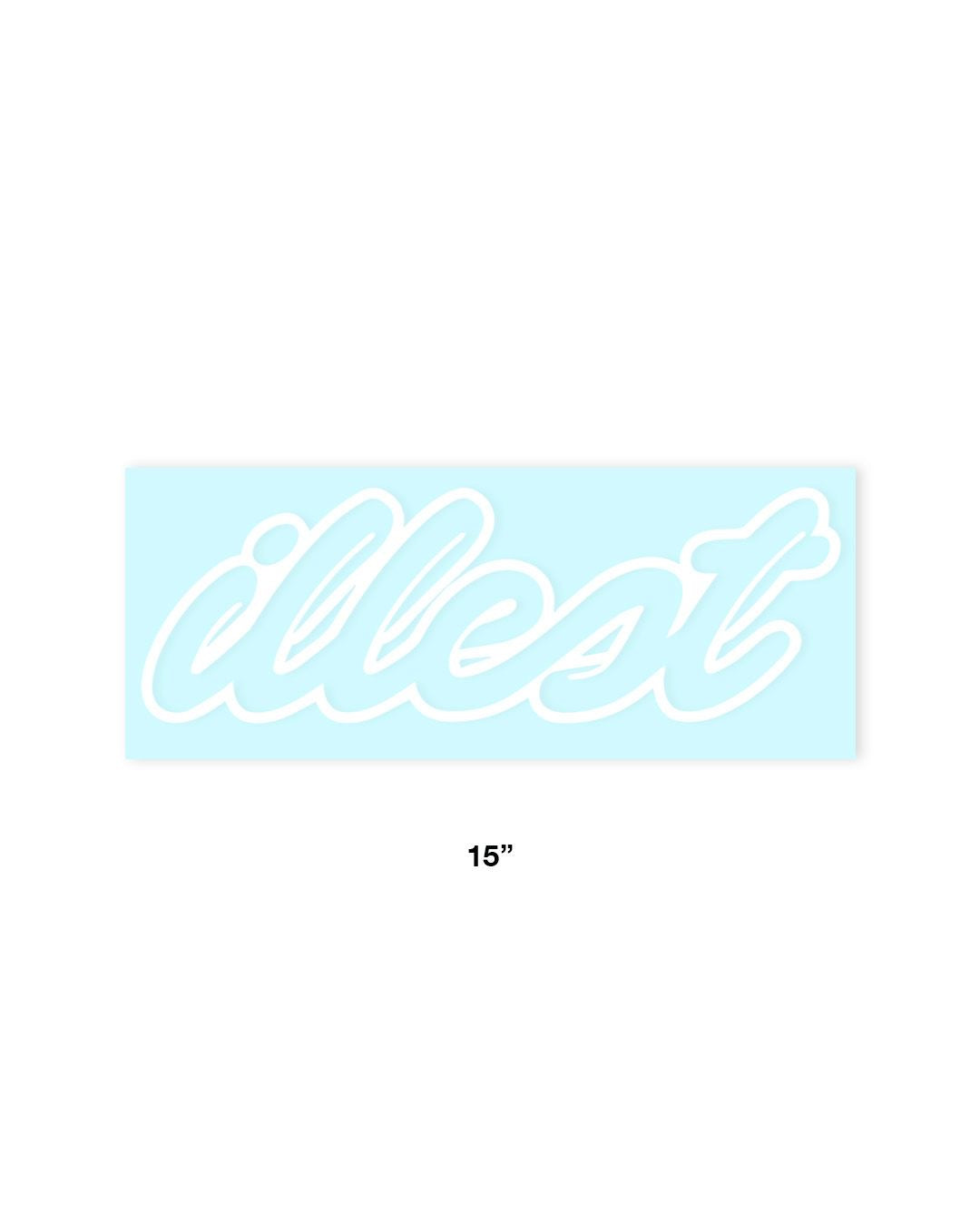Illest Script 15” Die-Cut Sticker