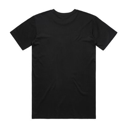 Black ILLEST x GOODSMILE GT TEE displayed flat, featuring a simple design with no visible graphics or logos on the front.