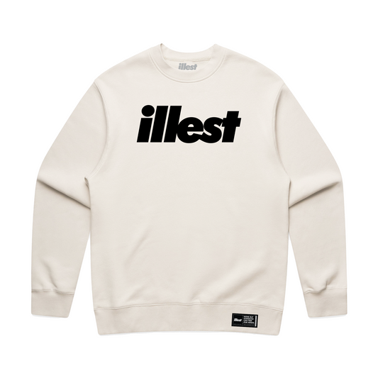 Illest Bold Logo Bone Crewneck