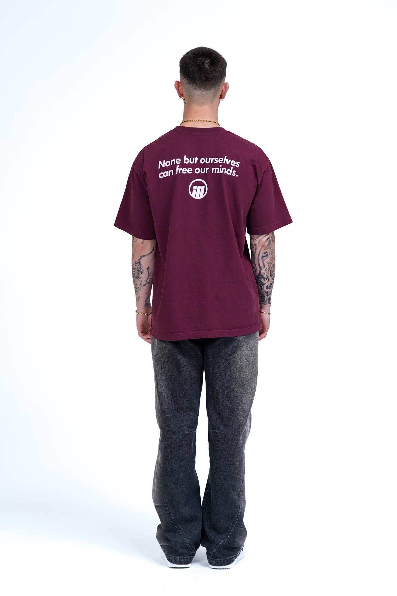 Illest Bold Logo Burgundy Tee