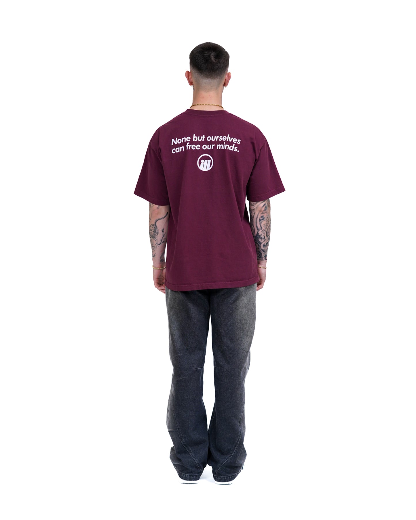 Illest Bold Logo Burgundy Tee