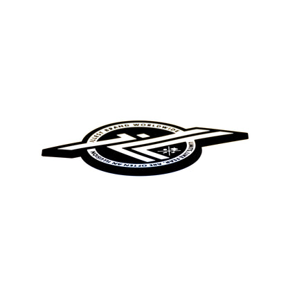 Illest Coaster with the quote limits like fear are often an illusion, featuring a black and white circular design.
