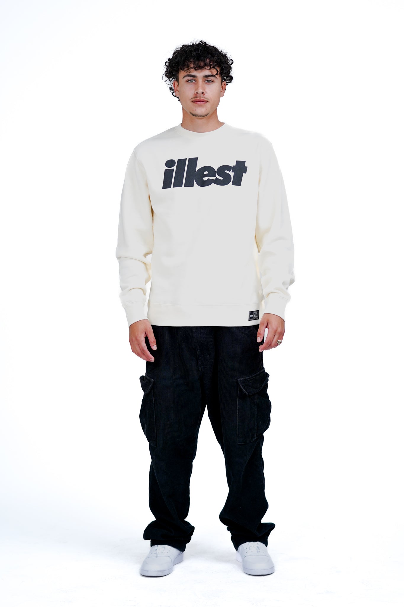 Illest Bold Logo Bone Crewneck