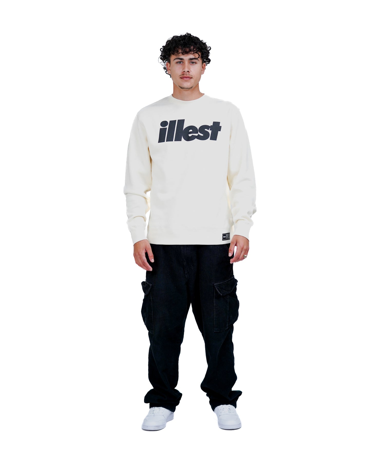 Illest Bold Logo Bone Crewneck