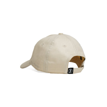 Illest Essential Dad Cap in beige with adjustable strap, featuring a curved brim and minimal branding on the side.