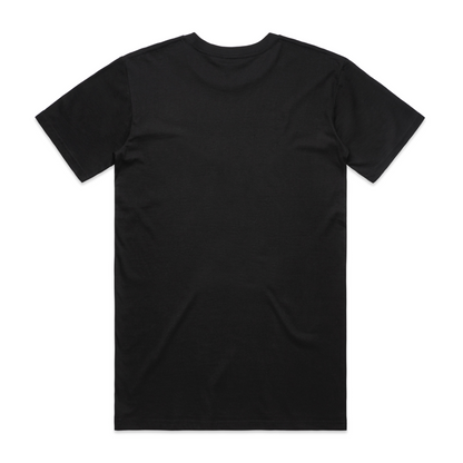 Black Illest Filling Station T-shirt displayed flat, showcasing a simple design with no visible graphics or text on the front.