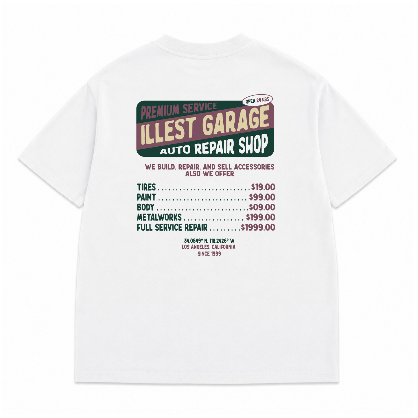 Illest Garage Repair Shop Tee