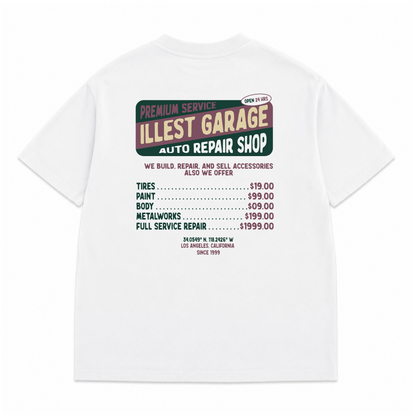 Illest Garage Repair Shop Tee