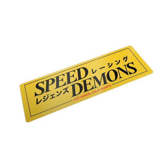 SPEED DEMONS BUMPER STICKER