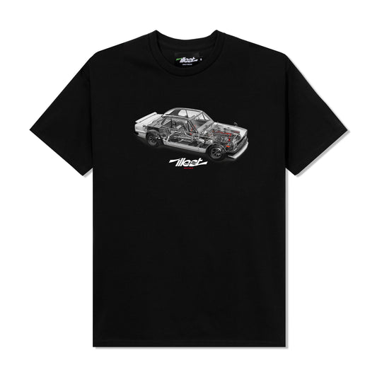 HAKOSUKA SS TEE - BLACK